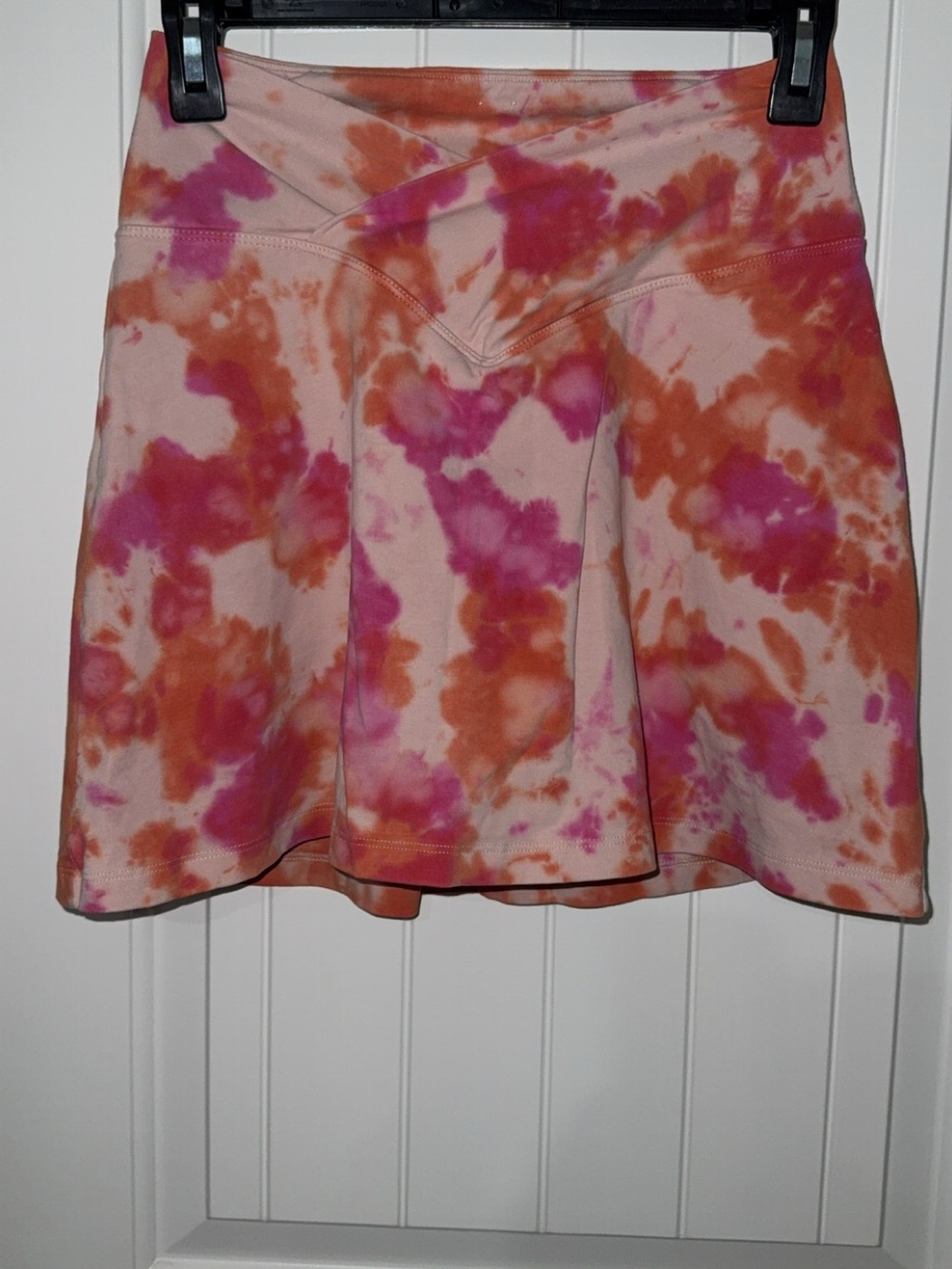 Victoria Secret Pink Tie-Dye A-Line Skort in Pink and Orange